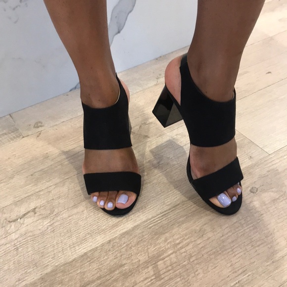 H&M Chunky Slingback Heels (Black) - Size 40 (Fits like US 9) - Picture 6 of 6